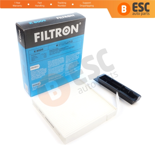 Cabin Air Particulate Pollen Filter Genuine FILTRON K 8009 for Renault Clio MK2 3 4 Duster MK1 HS Logan MK1 Sandero Stepway MK1 Twingo MK2 Wind