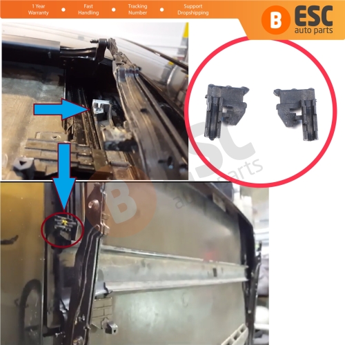 Sunroof Water Drain Plate Slider Rattle Fix Mounting Brackets for Skoda Superb MK1 B5 3U 3U4 2001-2008 8E58770410