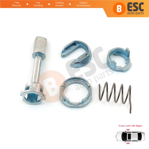 Front Door Lock Barrel Repair Kit 51.5 mm for Seat Arosa 6H1 1997-2004 3B0837167 