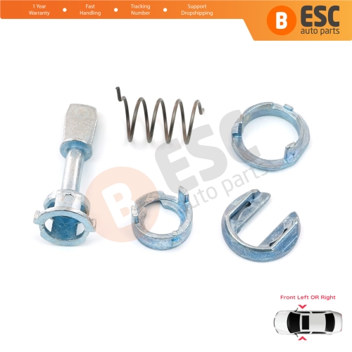 Front Door Lock Barrel 45 mm Repair Kit for Skoda Fabia MK1 6Y Octavia MK1 1U 1U0837167  