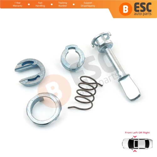Front Door Lock Barrel Repair Kit 51.5 mm for VW Passat B5 GP 3BG 3B3 3B6 2000-2005 3B0837167